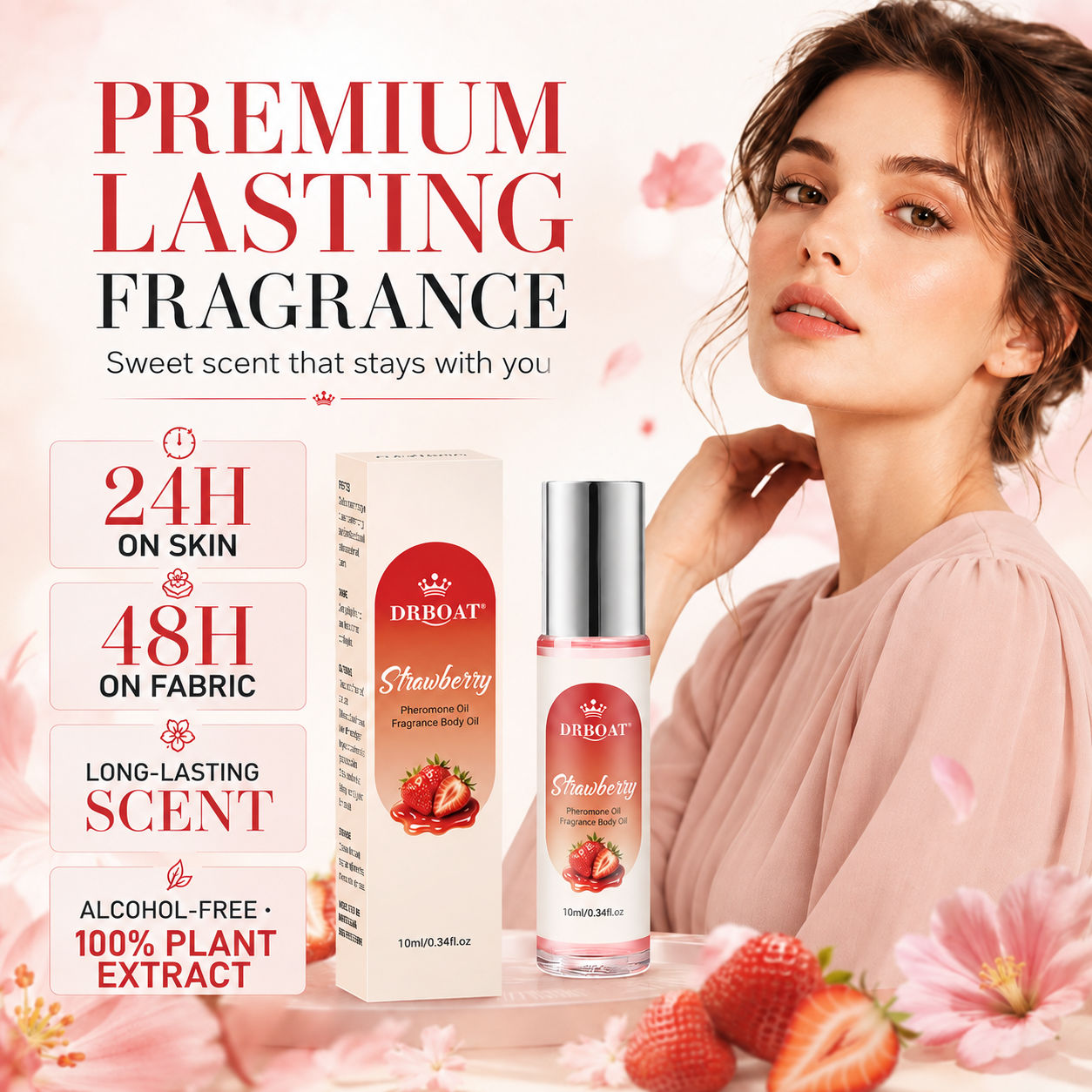 Strawberry Roll-On Perfume Oil - Perfume Fragrance Oil review and price